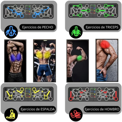 Tabla de Flexiones 9 en 1 para Entrenar en Casa