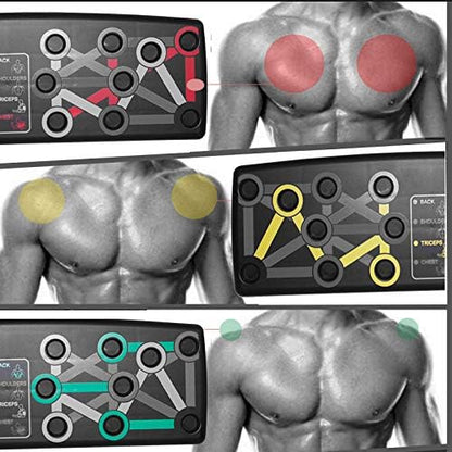 Tabla de Flexiones 9 en 1 para Entrenar en Casa